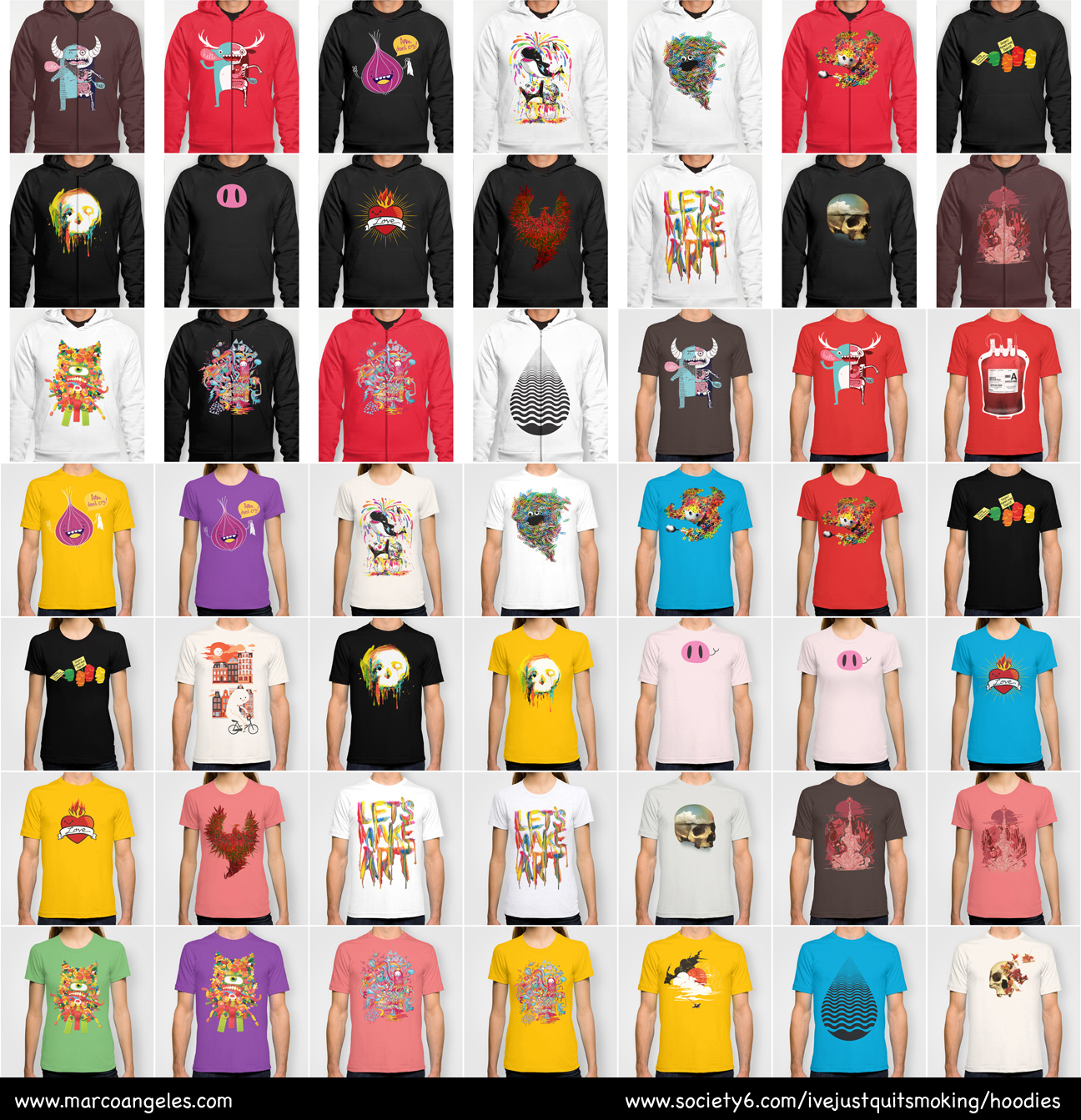 marcoangeles.com » Hoodies and Colored Tees at Society6!